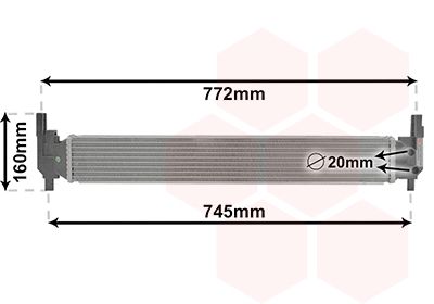 VAN WEZEL Radiaator,mootorijahutus 03002346